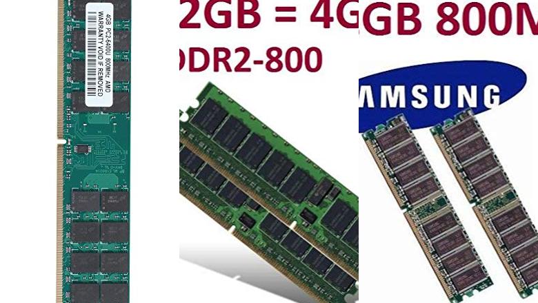 MEMORIAS DE 4GB DDR2, 800MHZ