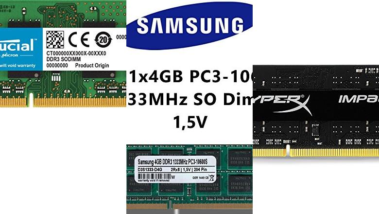 MEMORIAS 4GB DDR3 PORTATIL