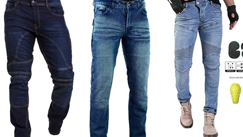 Jeans Moto Protettivi BIKERS GEAR Australia – Chino In Kevlar Con Protezioni CE Ginocchia E Fianchi – Nero